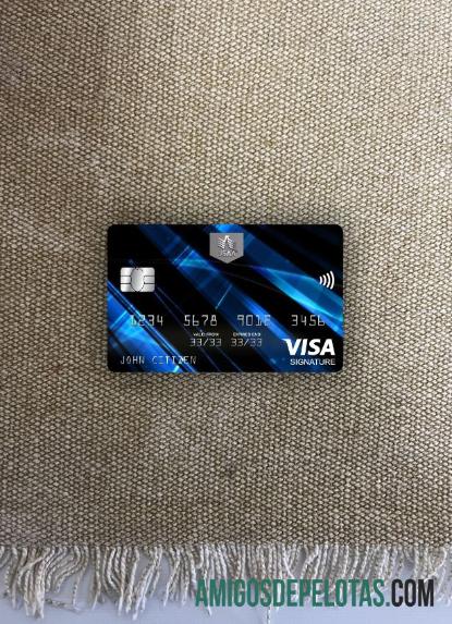 Cartão de assinatura Visa do banco USA USAA Photolook Front exemplo real